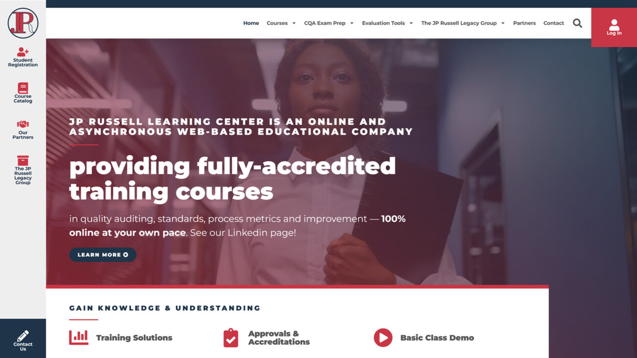 jpr_learning_website_home JP Russell Learning Center