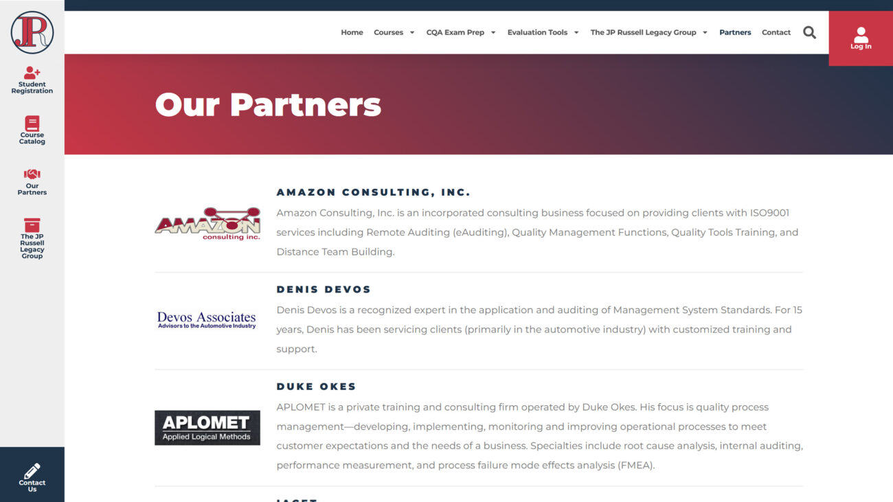 jpr_learning_website_partners JP Russell Learning Center